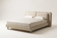 Кровать Alma 180×200 на хромированных ножках — вид сбоку